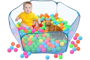 YAGOSODEE Pet Playpen Hamster Cages Baby Guinea Pig Play Pen House Dog Cat Playpen Fence Portable Small Animal Cage Indoor Rabbit Cage Tent Pink Outdoor for Hamster Chinchillas and Guinea-Pigs (Blue)