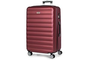 ITACA - Valise Grande Taille 23Kg Rigide Spacieuse XL pour Soute Avion Ultra Résistante Valise Extensible avec Cadenas À Combinaison Idéale pour Voyages Longs Et Moyens Séjours, Grenade