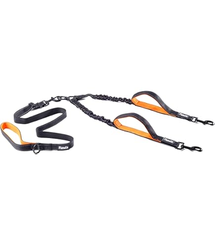SlowTon Dubbele riem voor 2 honden, 360° draaibare SlowTon Dubbele riem voor 2 honden, 360° draaibare