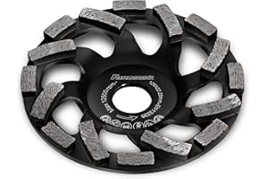 FANZTOOL Premium Diamentowa Tarcza Garnkowa ścierna 125 mm x 22,2 mm do ściernych Materiałów Budowlanych, Jastrychu, Tynku, Asfaltu
