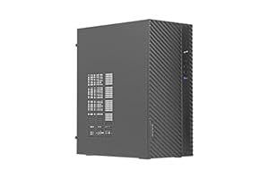 Nuwo Opal Z200 Case Compatto Micro-ATX Mini-ITX per PC Desktop Office Mini Tower mATX 0.60MM SPCC, USB 3.0, Senza Alimentatore, Nero