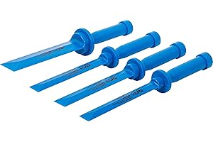 BGS 366 | Kunststoff-Schaber-Satz | 4-tlg. | 19 - 22 - 25 - 38 mm breit | Klebegewicht-Entferner | Schaber zur Entfernung von Klebeelementen