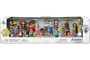 Disney Store Official Princess Mega Figurine Doll Playset, 20 Pc, Sculpted Character Toy Action Figures, Includes Rapunzel, Elsa, Merida, Moana, Mulan, Pocahontas, Pixar & More - Suitable for Ages 3+
