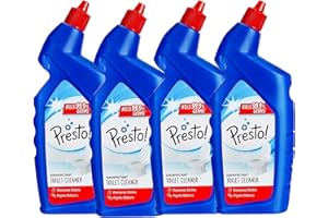 Amazon Brand - Presto! Disinfectant Toilet Cleaner, Original- 1 L (Pack of 4)|Kills 99.9% Germs