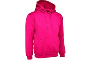 247-Clothing Ladies Loose Fit Hoodie Size UK 10 to 30 Plus Plain Hooded Sweatshirt