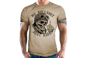 Gasoline Bandit Maglietta da motociclista "Old School Gentleman"