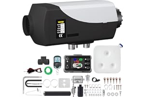 Succebuy Calentador de Aire Diésel, 5 kW Calefacción Estacionaria Diésel Portátil, 12 V Calentador de Estacionamiento Diésel, Calefacción Estática Furgoneta Diésel Calentador Coche para Automóviles
