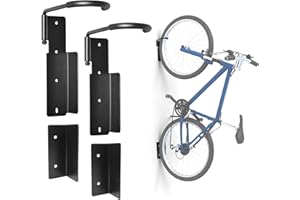 Namenand Portabiciclette Supporto Parete Bicicletta, Salvaspazio Portabici da Muro per riporre le biciclette da interno per garage o casa, Regolabile Gancio per bicicletta verticale
