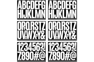 LZLPACKING Self Adhesive Vinyl Letter Number Stickers Kit, Mailbox Numbers Sticker for Mailbox, Alphabet Number Stickers, Decals for Sign, Kitchen,Door, Business, Addres (3inch, white)