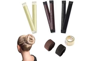 KJZEEX 3 Stück Donut Hair Bun Maker Hair Bun Accessories Hair Bun Maker Tool French Twist Hair Accessories Hair Clip for Buns,DIY-Haarstyling-Werkzeuge für Frauen