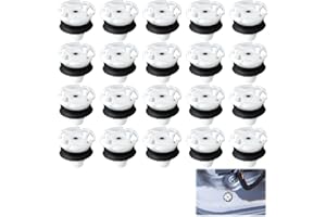 SUUOSL Car Panel Trim Clips, Black Self Tapping Screws, Interior Door Panel Retainer Clips 7703077476 for Peugeot Citroen Renault | Car Door Panel Clip Plastic Car Panel Clip, 20Pcs