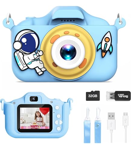 Appareil photo pour enfants, appareil photo pour enfants 1080P, écran 2