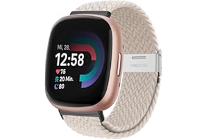 YASPARK Cinturino Compatibile con Fitbit Versa 3, Cinturino in Elastici Nylon Cinturinio per Fitbit Versa 3, Fitbit Versa 4, Fitbit Sense 2, Fitbit Sense