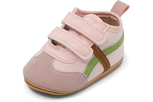 MASOCIO Scarpine Neonato Primi Passi in Morbida Unisex Sneaker Casual con Suole Morbide Scarpette Antiscivolo per Bimbi 3-18 Mesi