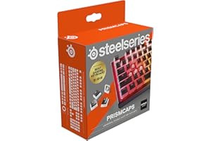 ‎STEELSERIES SteelSeries PrismCaps – Double-Shot-Tastenset mit „Pudding“-Optik – Kompatibilität mit allen gängigen mechanischen Tastaturen – MX-Stößel – Schwarz (Deutsches Tastaturlayout)