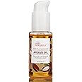 Mirabela Moroccan Argan Oil 100% Pure Cold Pressed Unrefined For Hair Face Skin & Body Lightweight Nourishing Hair Oil for Dry Frizzy Hair Hair Fall Control Beard & Hair Growth, 60ml