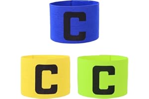 MAXQUU Pulseras deportivas de capitán de 3 piezas, pulseras deportivas ajustables, pulseras de capitán unisex, pulseras deportivas flexibles, adecuadas para rugby, fútbol, hockey