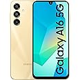 Samsung Galaxy A16 5G (Gold, 8GB RAM, 128GB Storage) | Super AMOLED | 50MP Triple Camera with Ultra Wide Lens | 6 OS & 6 Years Security Updates | IP54 | Tap & Pay | 5000mAh