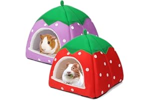 Dyrdekly Meerschweinchen Betthöhle Gemütliches Kaninchen Bett Warme Meerschweinchen Kuschelhöhle Haus Zubehoer für Hamster Frettchen Igel Chinchilla