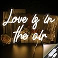 Enseigne Néon LED 'Live On Air' Bleu Rose – Lumière Murale USB Pour Studio, Streaming, Gaming Et Chambre
