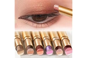 18 färgögonskuggor pinne, bärbar dubbel-end tre ton ögonskugga gradient pinne, glitter ögonskugga vattentät ögonskugga penna