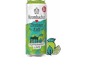 ‎BOTTLEROCKET Krombacher x Berliner Luft Pfefferminz Lime / 24 x 0,5l. Dosen inkl. BOTTLEROCKET Untersetzer inkl. Pfand