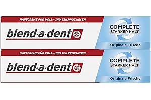 Lot de 2 tubes de crème adhésive Blend-a-dent Original Super forte - 47 g