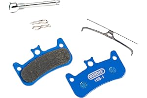 ELVEDES Formula CURA 4 Pastiglie Freno Cycle/MTB/E-Bike/VTT/Route Adulto Unisex, Blue, Standard