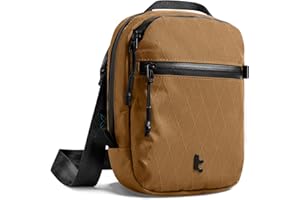 tomtoc Bolso Bandolera Antirrobo para Viaje con Cremallera Segura, Portadocumentos con Protección RFID, Capacidad para 4-6 Pasaportes, Múltiples Bolsillos para Tarjetas – Organizador Unisex