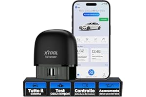 XTOOL AD20 Pro OBD2 Auto Diagnostica Wireless Diagnosi Italiano per iOS e Android, Diagnosi Auto Professionale con Scansione Completa dei Sistemi, aggiornamento a vita
