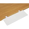 BONTEC Ergonomics Desk Extender Tray, 691 x 241mm Table Mount Desk Extender Shelf, 90° Foldable Table Extender, Clamp on Arm Rest for Desk, Suitable for Office Home Use, White