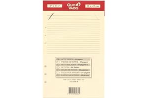 Quo Vadis - Recarga de accesorios organizadores para notas Timer 21, 15 x 21 cm, color marfil