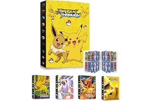 Ciovou Sammelkarten Album mit 30 Seiten 240 Karten, Sammelalbum für Pokemon Karten