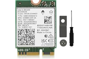 PODAZZ WiFi 7 BE200NGW WiFi Card, 8774Mbps Bluetooth 5.4 Tri-Band Mu-MiMO 802.11be NGFF M.2 WiFi Network Card Network Adapter for Laptop, Only Work for Windows 11 64-bit,(Not Support All AMD CPU)