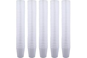 MIJOMA Bicchieri da liquore infrangibili in plastica, resistenti bicchierini per shot. Jello Shot, dessert, feste, matrimoni, compleanni, lavabili in lavastoviglie, riutilizzabili, 29 ml (bianco, 160