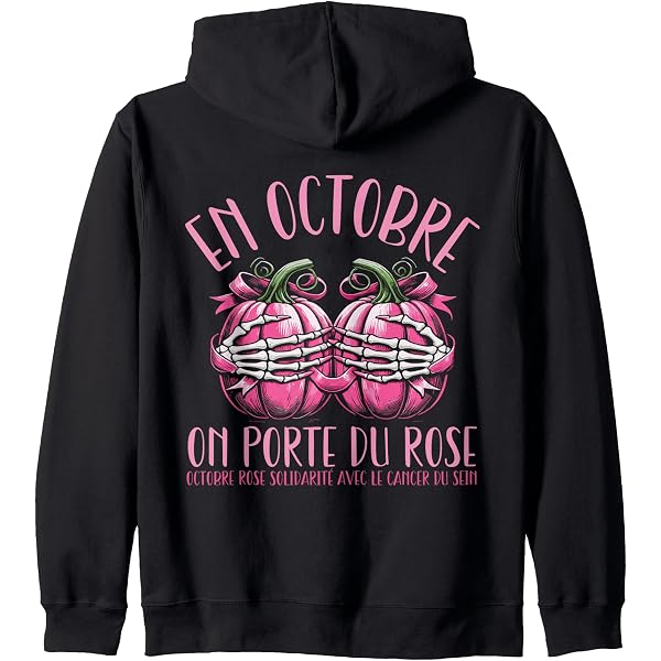 Sweat à Capuche Cancer Du Sein Octobre Rose – Ruban Rose, Message De Soutien – Cadeau Symbolique Pour Survivants, Proches, Sensibilisation - 10
