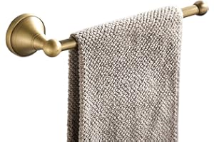 Flybath Porte-Serviette Porte-Torchon Ouvert Imiter L'antique Laiton Salle de Bain Cuisine et Toilette Anneau-Serviette Mural Accessoires, Bronze Brossé