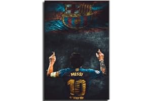 JYSHC Lionel Messi Lienzo Cuadro De Arte De Pared Decoración De Dormitorio Familiar Moderno Xq1Zy 40X60Cm Sin Marco