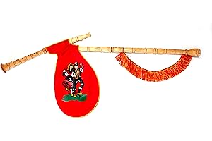 GAITAS EDUARDO REPRESAS Gaita gallega de Juguete , Dibujo Baile Regional Gallego, Fresno Barnizado Natural, Fuelle Tela roja, Bandera española, para niños Que empiezan a Dar Sus primeras Notas.