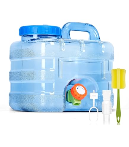 Bidon Eau Camping Luckxing - Jerrican Alimentaire Avec Robinet 5.5L (PC Qualité Alimentaire) - Parfait Camping, Voyage Bidon Eau Camping Luckxing - Jerrican Alimentaire Avec Robinet 5.5L (PC Qualité Alimentaire) - Parfait Camping, Voyage