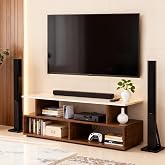 ABOUT SPACE TV Stand - Engineered Wood TV Showcase with Foot Pad Entertainment Console Shelf Storage for Set Top Box, Decor, 