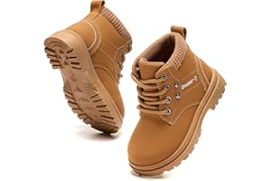 Daclay Boys Girls Comfy Walking Boots Kids Winter Shoes Fashion for Fall Casual Outdoor Footwear