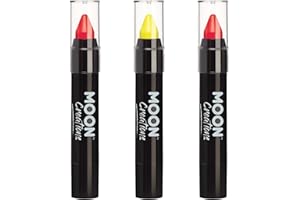 Face Paint Stick Body Crayon by Moon Creations | Spain Red Yellow Flag Set | 3.2g | For Kids, Adults, Fancy Dress, Festivals, Halloween, Euro 2024
