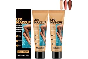 2-delad make-up för kropp och ben, vattenbeständigt, tatueringsövertäcka smink, långvarigt, lämpligt för att täcka tatueringar, vid mörk hud, åderbråck och ärr