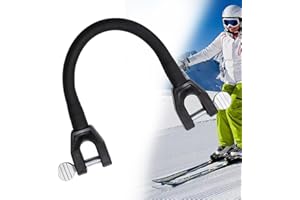 BAVOOTY Entrenador de Conector de Punta de Esquí,Ayuda de Entrenamiento de Esquí,Conector para Entrenamiento de Esquís,Ayuda al Entrenamiento Esquí Esquí,Conexión de Punta Esquí Elástica para Principiantes