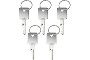 CLNYRWCB D250 Ignition Key Replacement (5 Pack) - Compatible with Bobcat, Ingersoll-Rand, JLG, Timberjack - Replaces 307852A1, 6693245, 6693241 - Heavy Duty Equipment Keys