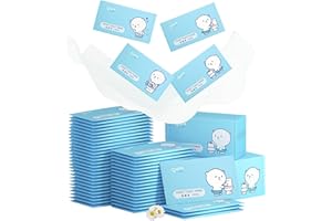 YCAAEO 100 Piezas Toallitas Refrescantes, Toallitas Humedas Empaquetadas Individualmente, Toallitas de Limpieza Envueltas Individualmente, toallitas de Limpieza Higiénicas (Azul, 100)