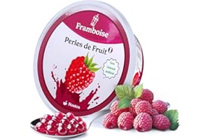 Nostea - Perle per Bubble Tea Lampone - Popping Boba 100% Vegano, Senza Glutine - Perle al Succo di Frutta per Tè, Bevande, Dessert - Produzione Francese - 450 gr