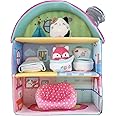Squishville by Squishmallows Original Fifi’s Cottage Townhouse, Two 2” Soft Mini-Squishmallow and 4 Plush Furniture Accessories, Marshmallow-soft Plush Toys, 3 Floors to explore