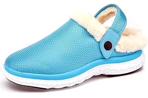 Gaatpot Sabots d'hiver Femme Chaussons Homme Pantoufles Chauds Maison Fourrées Chaussures pour Jardin Intérieur et Extérieur 36-48